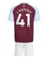 Aston Villa Jacob Ramsey #41 Domácí dres pro děti 2024-25 Krátký Rukáv (+ trenýrky)